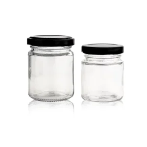 8 Oz 16 Oz Large Canning Food Glass Storage Jars with Metal Lid