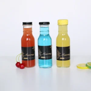 8 oz 12 oz 16 oz Empty Spice Chili Sauce Glass Bottles Ring Neck Glass Bottle with Plastic Flip Off Screw Cap