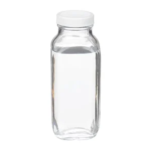 8 oz 12 oz 250ml 350ml Glass Juice Bottles Wide Mouth French Square Glass Jars With Caps Manufacturer