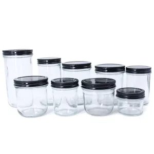 8 oz 250 ml Wide Mouth Glass Mason Jar with Screw Cap for Jam and Peanut Butter