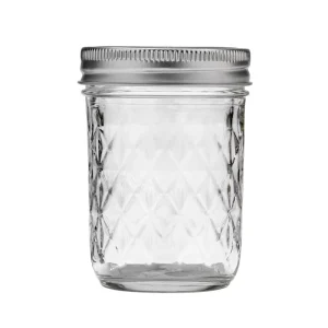8 oz Regular Mouth Glass Mason Jars for Canning, Fermenting, Pickling and Preserving