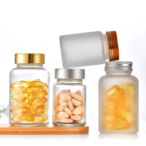 80ml-120ml Glass Capsule Bottles with Screw Cap for Health Supplements