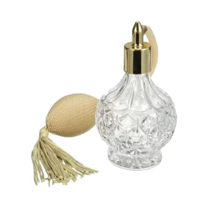 80ml Clear Crystal Vintage Style Perfume Bottle Gold Long Spray Tassels Atomizer Pump Refillable Glass Makeup Tool China