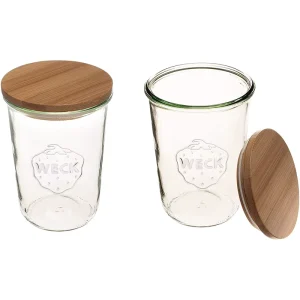 850ml Weck Canning Jars Weck Mold Jar Made of Transparent Glass Eco Friendly Canning Jar Food Storage Container with Lid