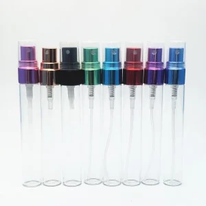 8ml 10ml Glass Tube Bottle with 12mm Aluminum Mist Spray Pump Cap