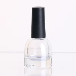 8ml Round Transparent Empty Glass Nail Polish Bottle
