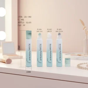 8ml and 10ml Frosted Glass Roll-On Bottles with Leakproof Roller Ball for Perfume, Lip Oil, and Essential Oil