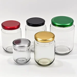8oz 10oz 12oz 16oz 32oz Wide Mouth Glass Mason Jar for Jam Canning Food Storage With Metal Lid