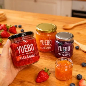 8oz 12oz 16oz 240ml 350ml 500ml 730ml Spice Honey Jam Food Storage Glass Bottle Jar with Lid