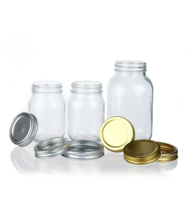 8oz 12oz 16oz Wide Mouth Food Grade Drinking Food Canning Glass Mason Jars