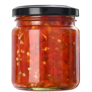 8oz 240ml Clear Round Glass Food Storage Jam Jars for Hot Sauce Pickle Chili Canning