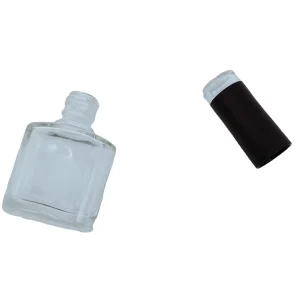 Acid Etched Empty Glass Nail Polish Bottles 10ml with Custom Color Glass and Plastic Cap