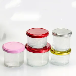 Airtight Canning Glass Jars With Lid 100ml 150ml 200ml 250ml 380ml Round Clear Glass Storage Jam Food Jam Hone Empty Bottle Jars