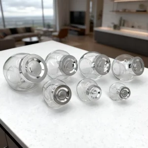 Airtight Clear Glass Food Containers Stackable Leak Proof Non Toxic Portable