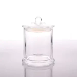 Airtight Clear Glass Jar Set with Removable Rubber Gaskets for Aromatherapy, Spices, and Storage