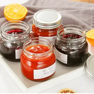 Airtight Glass Food Storage Canning Jar for Fruits, Honey, Pickles, Jelly, and Milk