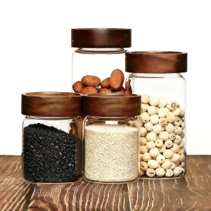 Airtight Glass Food Storage Container and Spice Jar