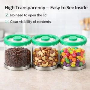 Airtight Kitchen Silicone Glass Lid Spice Jars Set with 350ml Seasoning Organizer Box for Herbs & Dry Goods