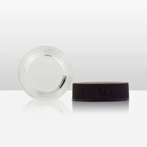 Airtight Reusable Clear Round Glass Storage Jar with Single Lid for Flower Stash Herb Container Tea and Spice Preservation