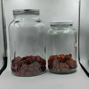 Airtight Wide Mouth 3L 4L 5.5L Fermented Kombucha Glass Storage Bottle with White Plastic Aluminum Lid