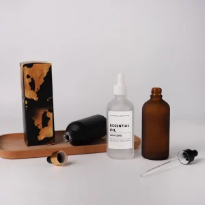Amber Black Frosted Boston 30ml 50ml 100ml Cosmetic Packaging Bottle Serum Glass Dropper Bottle Essential Oil Bottle