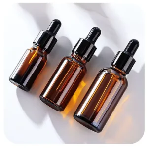 Amber Essential Oil Bottle 30ml Essential Oil Bottle with Dropper for Cosmetic