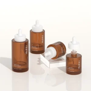 Amber Glass Dropper Bottle 15ml 30ml 50ml 100ml Custom Logo Skincare Essential Oil Serum Container