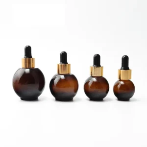 Amber Glass Dropper Bottle for Essential Oil, 10ml 20ml 30ml 50ml