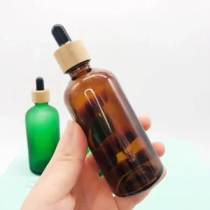 Amber Glass Dropper Bottles Set with Multiple Sizes and Cap Styles for Essential Oils and Skin Care