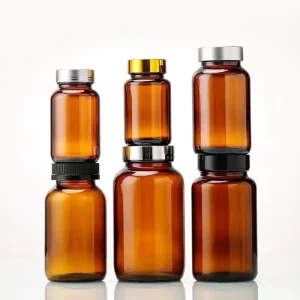 Amber Glass Medicine Pill and Capsule Bottles 60ml 75ml 100ml 150ml 200ml 250ml