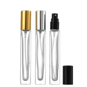Amber Glass Perfume Bottle with Pump Sprayer and Screen-Printed Custom Logo for Nail Polish and Oil