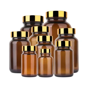 Amber Medicine Glass Container 75ml 100ml 120ml 150ml 200ml 250ml 300ml 400ml 500ml for Pills