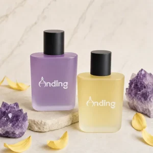 Anding Stock Oem Logo Flat 100 Ml High Quality Empty Crimp Spray Custom Glass 100ml Perfume Bottle Manufacturer