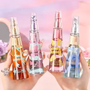 Angel Wings Cap Oriental Cuisine Body Splash for Women, 88ml, 2.95oz, Orchid, Red Orange, Heliotropical Fruit, Musk, Sandalwood