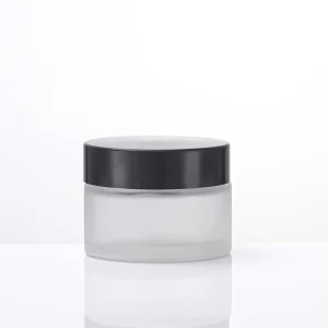 Anti Leakage Design Frosted Glass Facial Cream Jars Cosmetic Paste Glass Jars