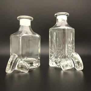 Arabic Square Cylindrical UV-Coated Glass Fragrance Attar Display Bottle for Perfume