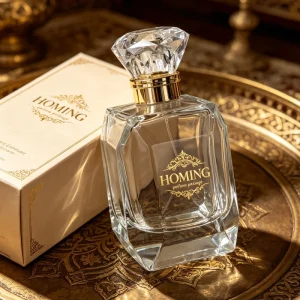 Arabic Style Glass Perfume Bottle with Elegant Design for Fragrance Packaging