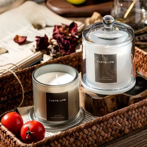 Aroma Golden Bell Jar Glass Candle Gift for Companions SPA Essential Oil Creative Home Decor Smokeless Aroma Candle Ornament