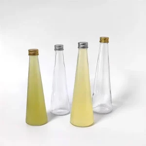 BPA-Free Glass Water and Juice Bottle with Screw Cap