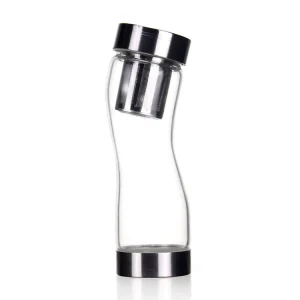 BPA-Free Handmade High Borosilicate Glass Water Bottle with Infuser