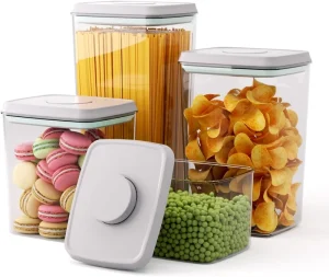 BPA-Free Stackable Moisture-Resistant Kitchen Food Storage Boxes with Lids