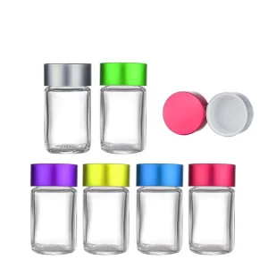 Baby Glass Jar with Child-Resistant Safety Cap and Smell-Proof Container