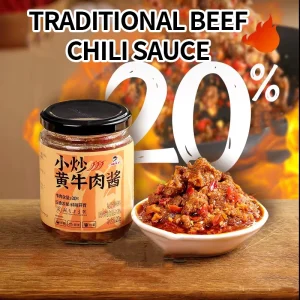 Beef-Flavored Hot Sauce 210g Spicy Beef Chili Sauce for Noodles and Cooking