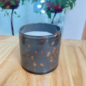 Beladies Empty Glass Candle Jars Container Vessel with Bamboo Lids for Scented Candle Making