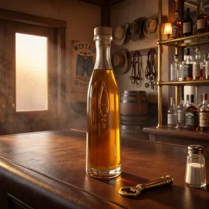 Best Selling Bulk OEM Premium Square Transparent Glass 700ml 750ml Tall Slim Whiskey Bourbon Scotch Bottle Screw Cap Matte