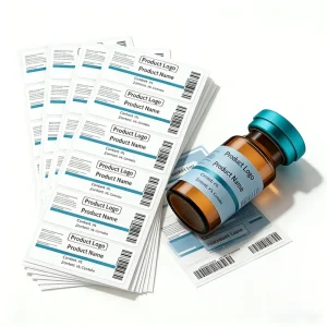 Biotech Custom Peptide Bottle Labels Stickers for 3ml 10ml Biotech Peptide Vials