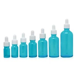 Blue Glass Dropper Bottle for Essential Oil 5ml 10ml 15ml 20ml 30ml 50ml 100ml
