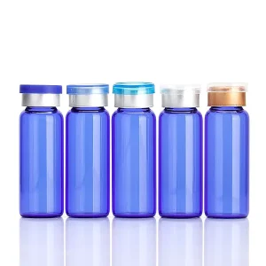 Blue Pharmaceutical Borosilicate Glass Vial 2ml 5ml 10ml with Aluminum Cap