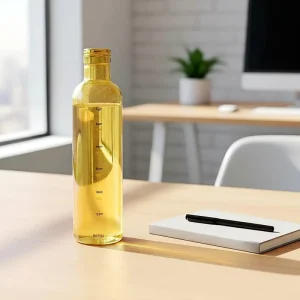 Borosilicate Glass Bottle for Juice and Water, Reusable