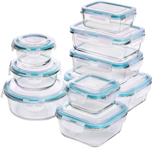 Borosilicate Glass Food Container With Airtight Lid